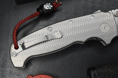 RARE++ Demko AD20 XXX Textured Ti / Clip Point 3V w/ XXX Poison Bead & Patch