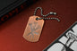 RARE JRW x Steel Flame Copper Nails Dog Tag Discontinued Highly Collectible
