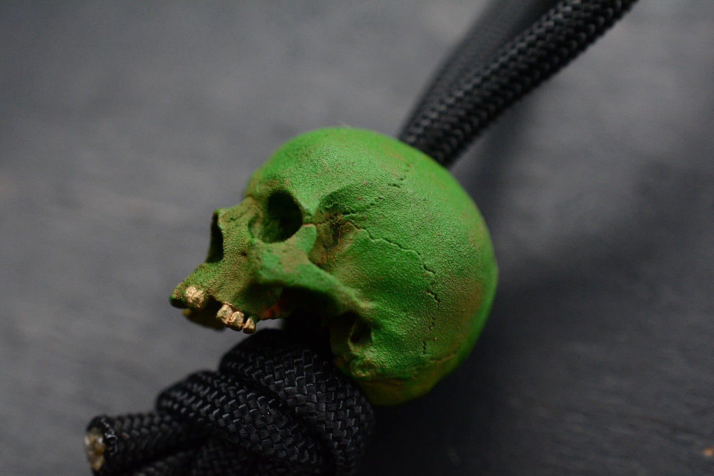 RARE 4t5 Design Triple 7 Skull Bead “Toxic Green” Playge/ JRW/ NGMCo