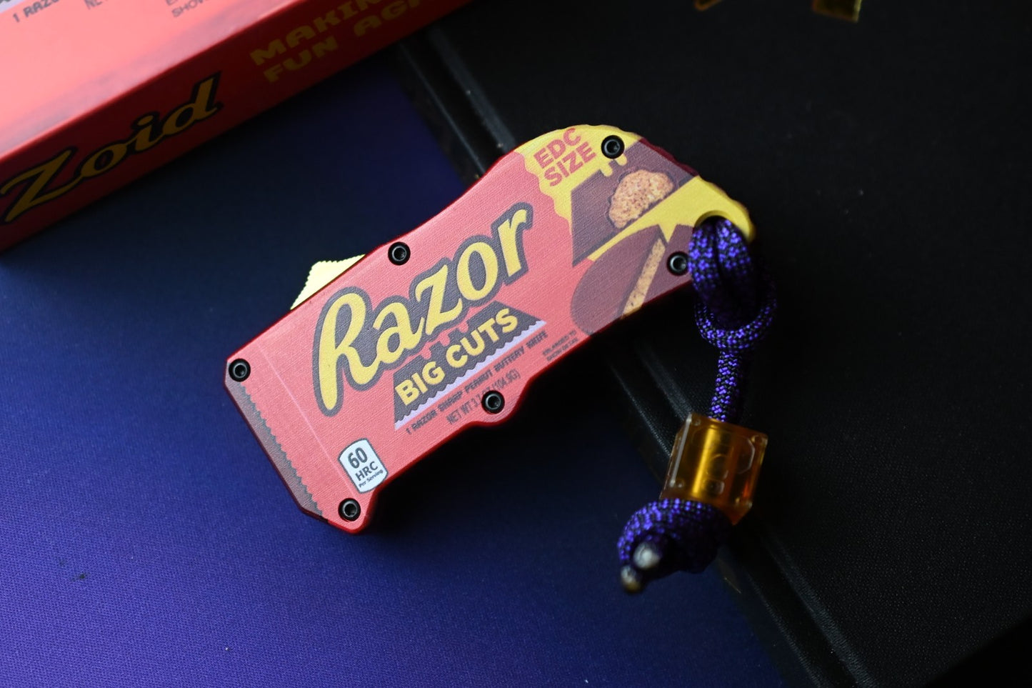 RARE Vault EDC Custom Utility Knife - Reese’s Ltd Ed w/Ultem Mario Bead
