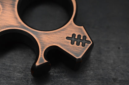 NEW Copper Shed “Shed Head” V6 Copper Bottle Opener w/ Necro Bead Re Microtech