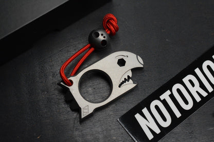 NEW Notorious EDC Baby Bomb - Stonrwashed Ti w/ Bonus Ti Bead