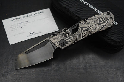 NEW Winterblade Factor B4 Laser Zebra Ti / DLC Satin Magnacut Batch 4 w/ COA