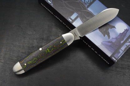 NEW Jack Wolf Knives Gateway Equal End Camo Carbon 80s G10 / Satin Sandvik Blade