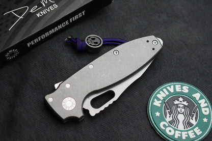 NEW Demko AD20 Shark-A-Tac - MagnaCut Stonewash / Smooth Ti w/ Spike GB & Bead