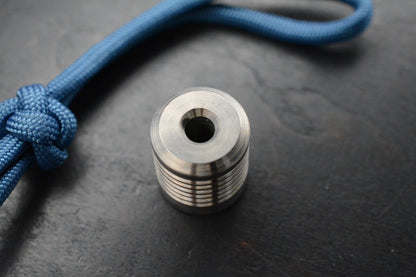 CUSTOM Milled Solid Titanium Bead- USA MADE