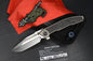RARE Custom Knife Factory Rassenti SNAFU 4.0 CF Inlay 3.9” M398 Integral Hdle