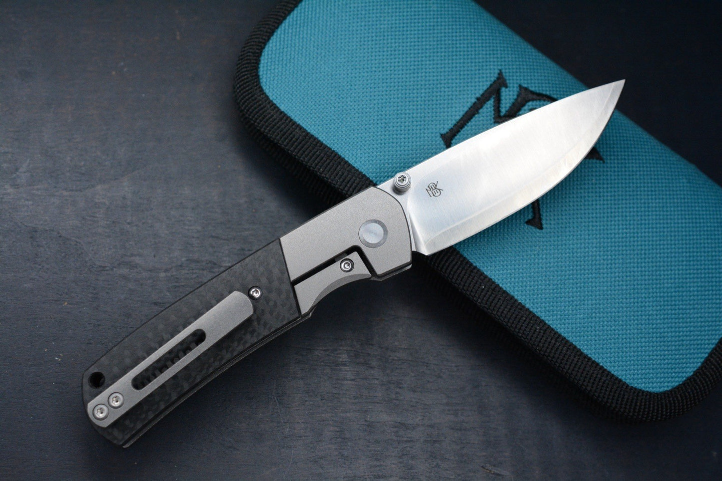 NEW Monterey Bay Knives - Mini Old Guard Fat Carbon Inlay / Ti - ZDP Drop Point