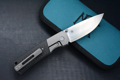 NEW Monterey Bay Knives - Mini Old Guard Fat Carbon Inlay / Ti - ZDP Drop Point