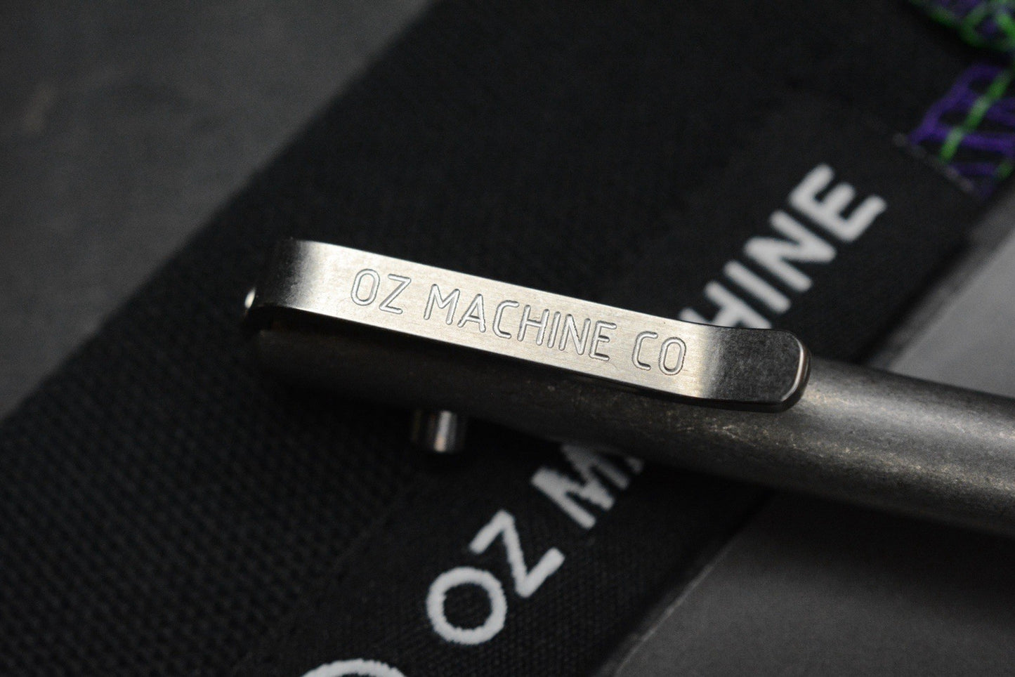 NEW Oz Machine Co Little John Ti Pen - Grey Washed Body / Dark Blasted Grips