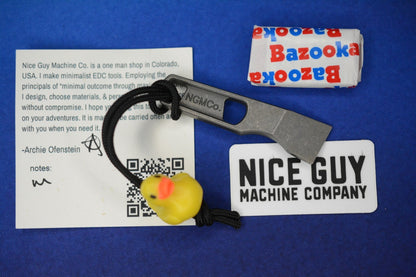 NEW Nice Guy Machine Co Maggie Sleeper Keychain Killer w/ Urban EDC Duck Bead