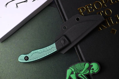 RARE Ed’s Manifesto & Sneakreaper Elvia Field Knife - Green / Acid Stonewash