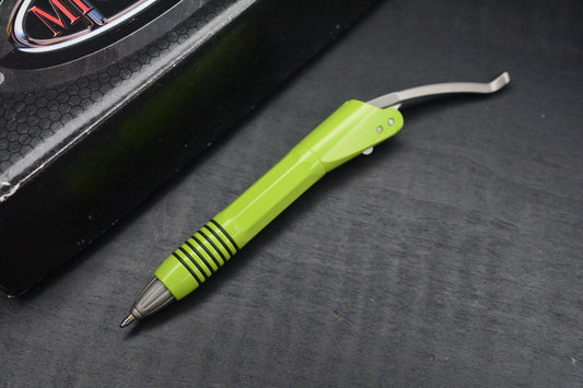 RARE Microtech Siphon II Stainless Tactical Pen Apocalyptic Green SN1060 10/2016