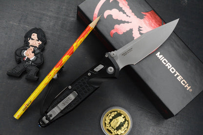 NEW Microtech Socom Elite RAM-LOK Black Aluminum Frag/ M390 w/ John Wick Pack