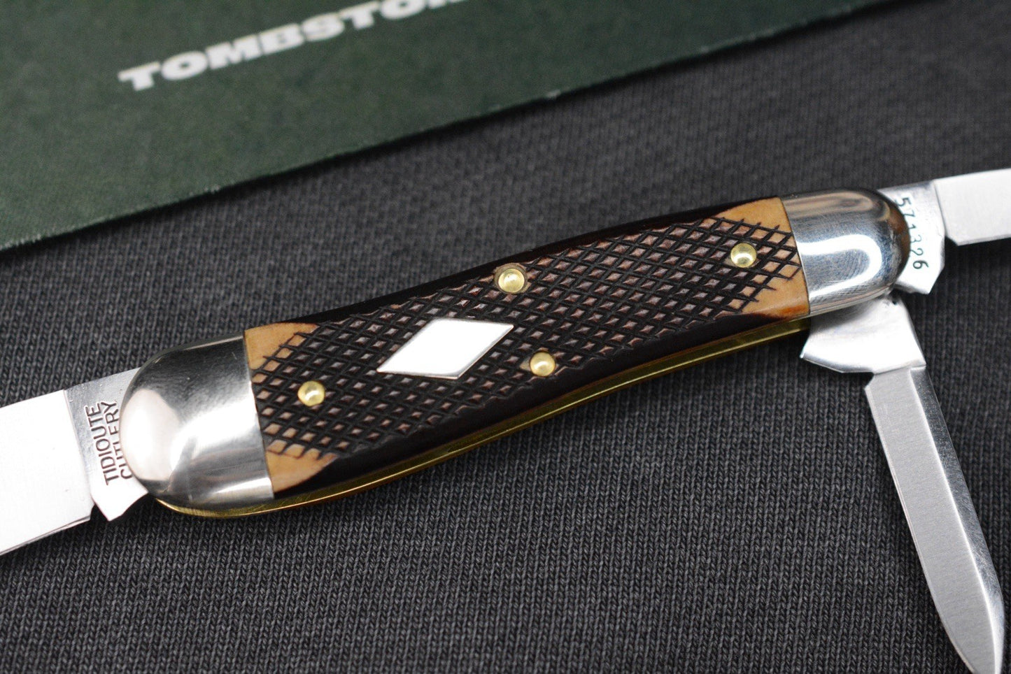 NEW Great Eastern Cutlery - Geppetto Whittler Chocolate Checkered Richlite