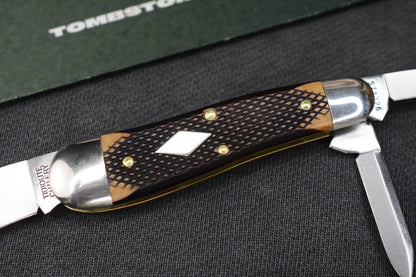 NEW Great Eastern Cutlery - Geppetto Whittler Chocolate Checkered Richlite