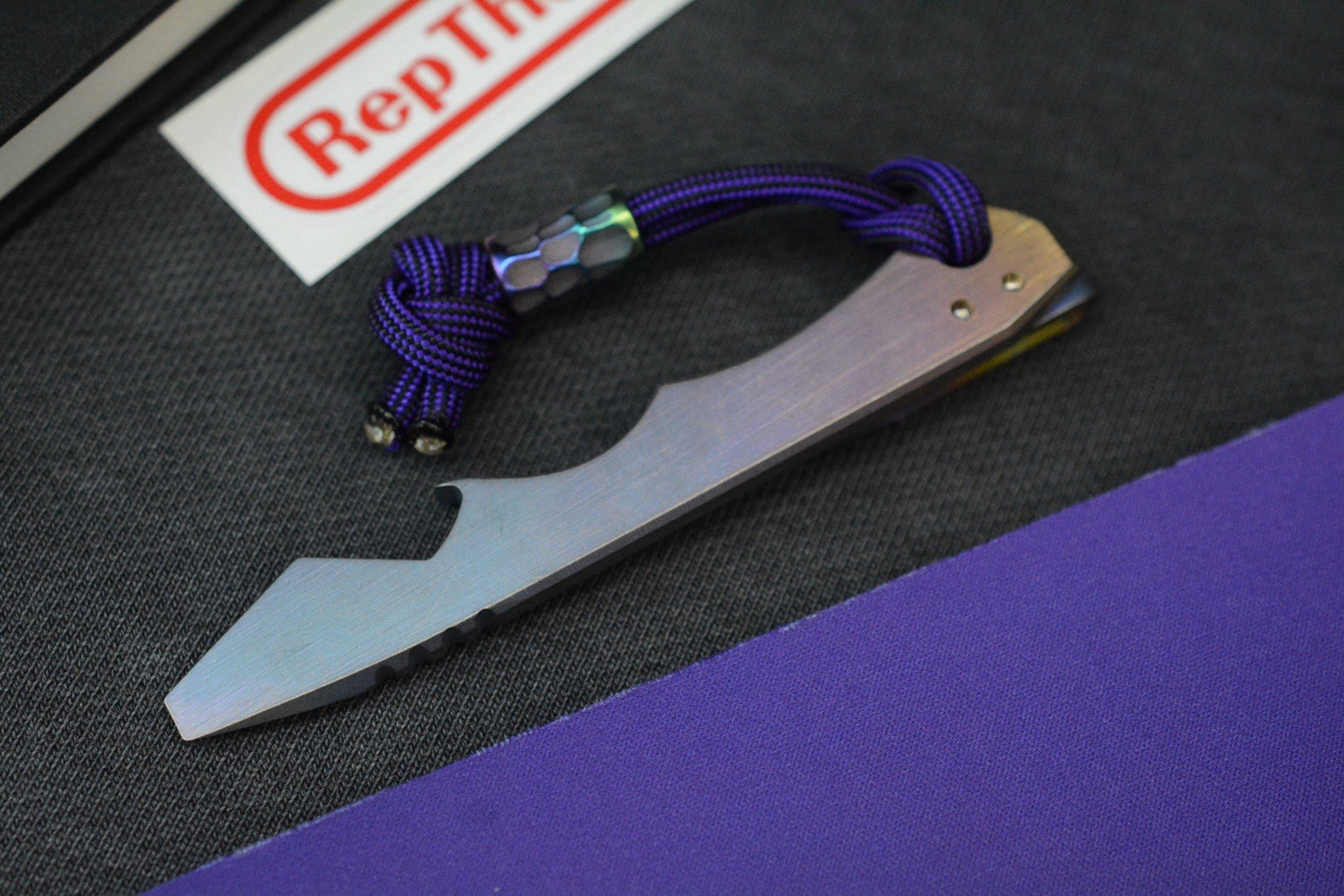 RARE Rep The Rat Studio Socket Pry Bar - Anodized Ti w/ Bead