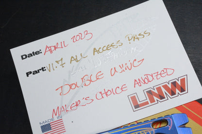 NEW Lynch Northwest V1.7 Double Wing Makers Choice Ano Pry w/ Custom Bead & COA