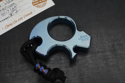 NEW Copper Shed Shed Head V6 Ano Ti Bottle Opener w/ Timascus Bead Re Microtech