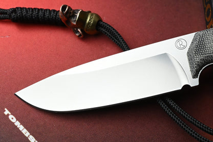 NEW Chris Reeve Knives Backpacker - Black Canvas Micarta w/ Monkey Bead & Patch