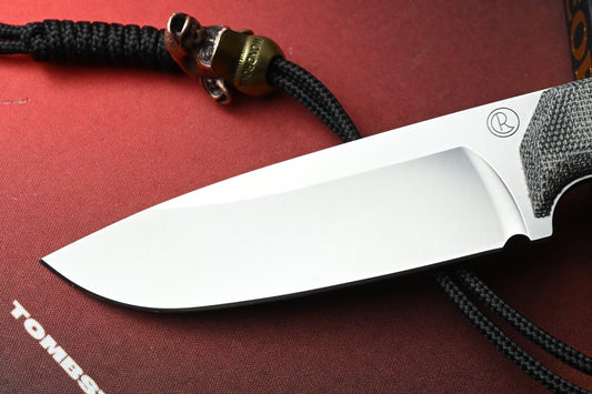 NEW Chris Reeve Knives Backpacker - Black Canvas Micarta w/ Monkey Bead & Patch