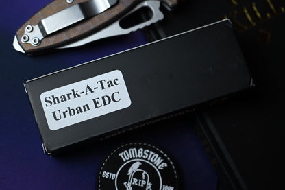 RARE Urban EDC x Demko Shark-A-Tac - Blue Ti & Bronze Chaos Seigaiha / MagnaCut