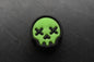NEW Wkrmn Design - Skull PVC Bead - Black/ Green