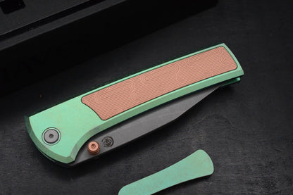 RARE++ Chaves Custom EXC Scapegoat - Green Ano Ti / Copper Magnetic Inlay 1/50