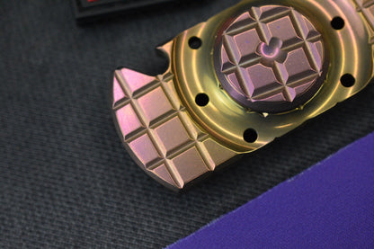 NEW Monkey Edge x Steve Ryan Orbital Frag Oil Slick Ano w/ME Patch Re Microtech