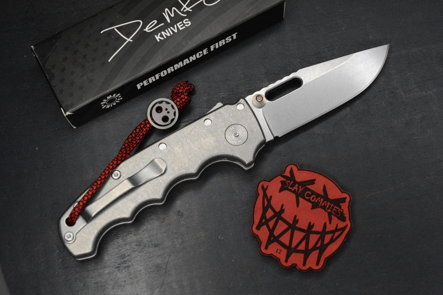 NEW Demko MG AD20 FULL SIZE Smooth Ti Shark Lock / Drop Point MagnaCut