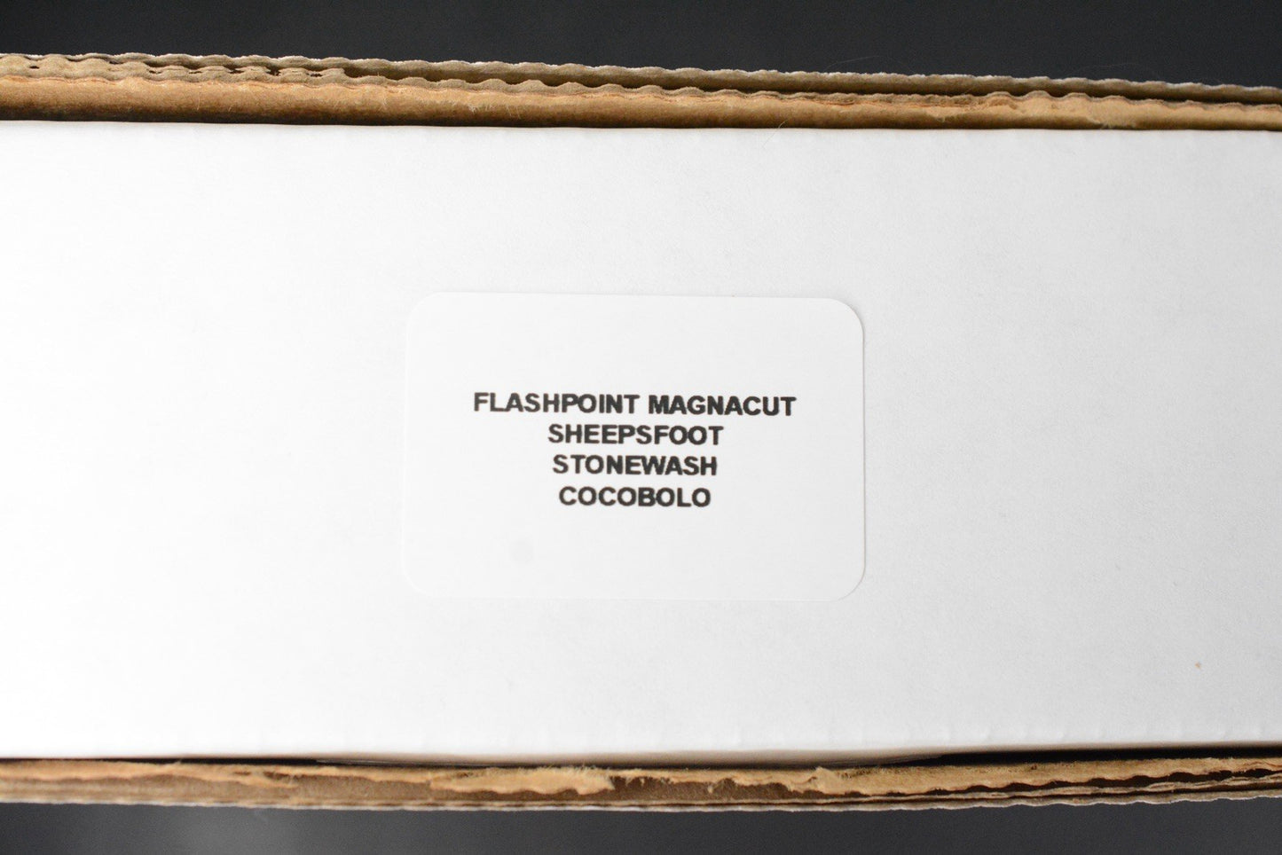 NEW Hinderer Flashpoint Magnacut Sheepsfoot Fixie - Stonewash Cocobolo Handle