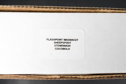 NEW Hinderer Flashpoint Magnacut Sheepsfoot Fixie - Stonewash Cocobolo Handle