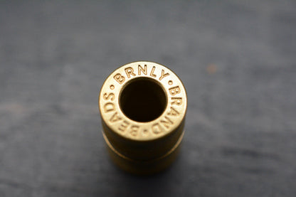 RARE BRNLY Bamboo - Stonewashed Brass Lanyard Bead Re Playge Microtech