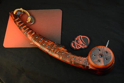 RARE RMJ Tactical Gold Forge Point Ball Head War Club - Ornate Valhalla Edition