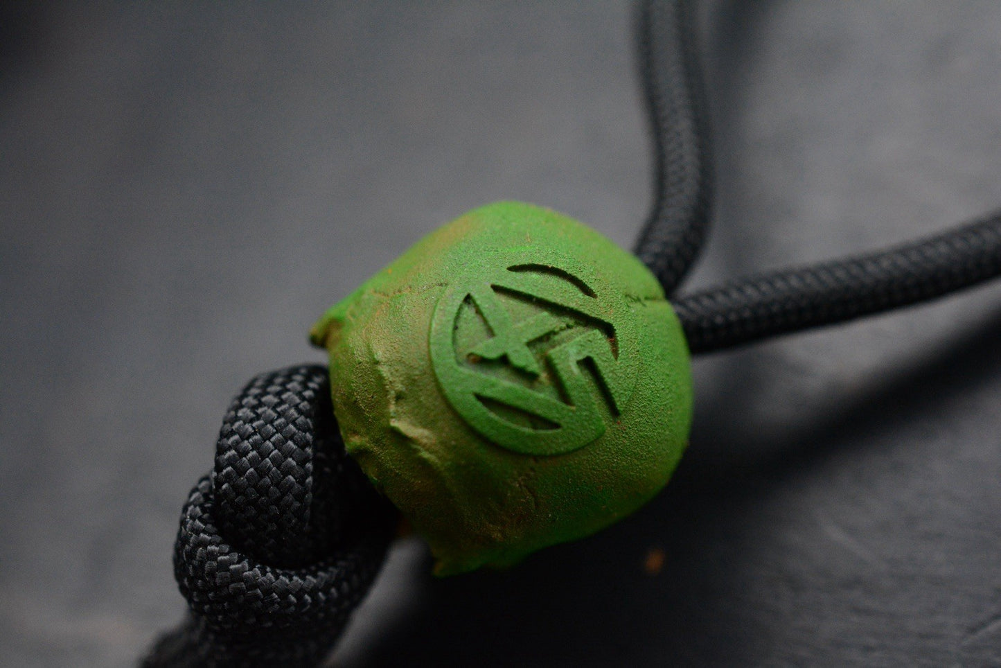 RARE 4t5 Design Triple 7 Skull Bead “Toxic Green” Playge/ JRW/ NGMCo