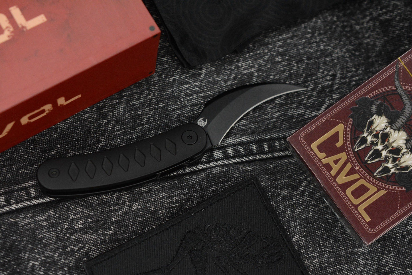 NEW Sneak Reaper Ed’s Manifesto x Cavol - Elvia Flipper M390 w/ Black Ti Handle