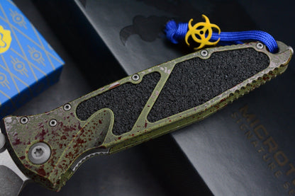 NEW Microtech SOCOM Elite T/E Outbreak w/ Fallout Patch Pack & Biohazard Bead