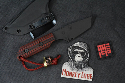 RARE Strider x Monkey Edge EXC - Tanto CPM3V / DB Red MEFP w/ Monkey Bead ++