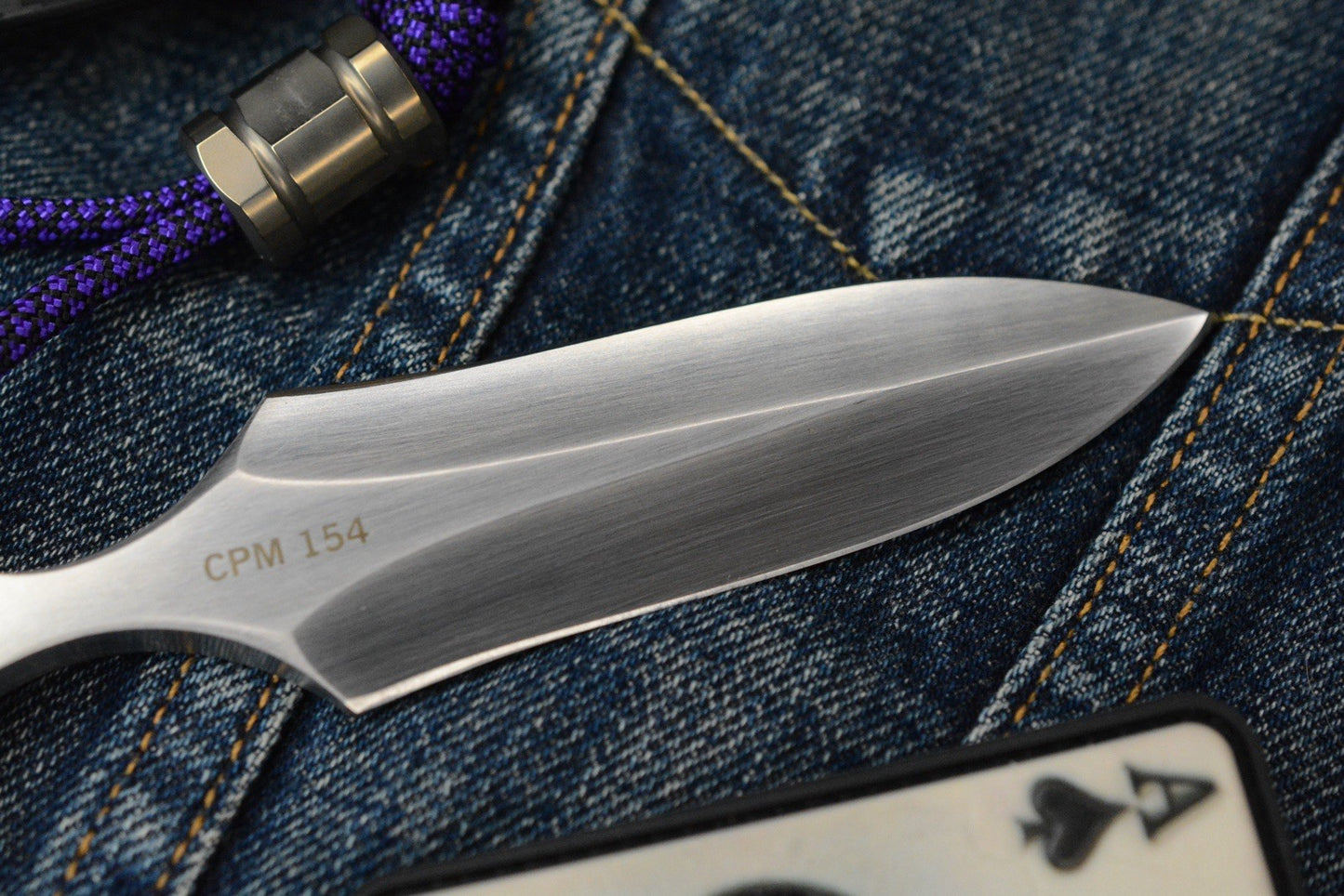 RARE Mike Irie Fixed Blade Carbon Fiber V2 Hand Ground 154CPM / Sheath
