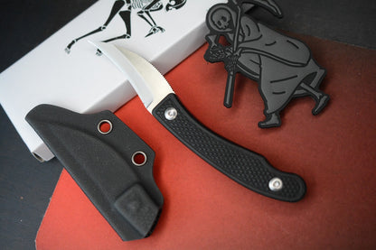 RARE Ed’s Manifesto & Sneakreaper Elvia Field Knife POLISHED / Black w/ SR Patch