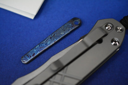 NEW Chris Reeve Umnumzaan - Glass Blasted / Drop Point Magnacut w/ Timascus Clip