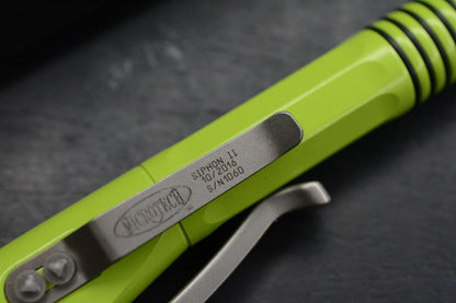 RARE Microtech Siphon II Stainless Tactical Pen Apocalyptic Green SN1060 10/2016