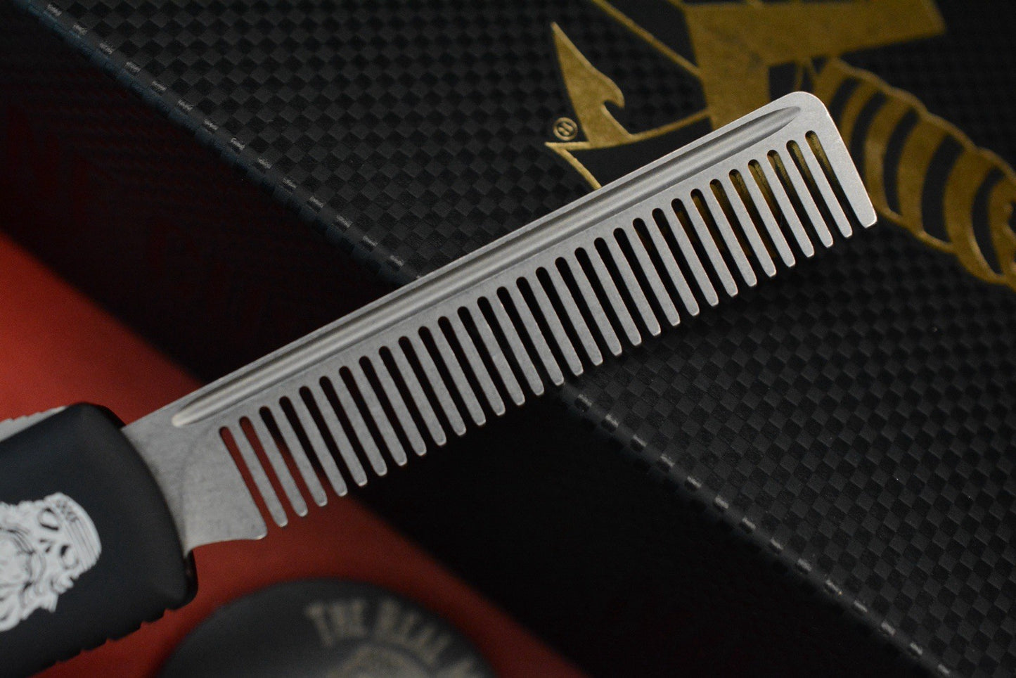 RARE Marfione Custom x Real McCoy Tactical Beard Comb Fine Tooth Elmax SN 632 05/2017