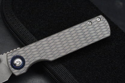 CUSTOM Monterey Bay Sea Otter Iron Weave - Timascus Pivot / Compound Magnacut