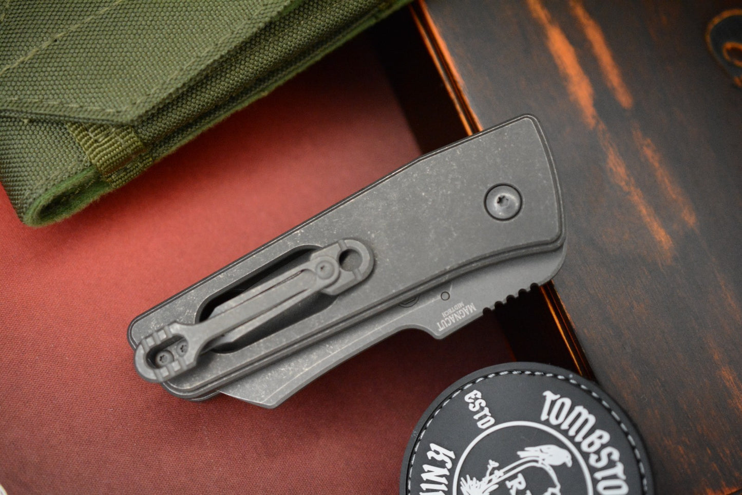 RARE MID-TECH Serge Pachenko x Gavin Hawk Guppy - Acid Wash Ti / MagnaCut