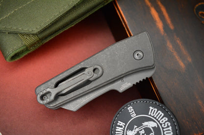 RARE MID-TECH Serge Pachenko x Gavin Hawk Guppy - Acid Wash Ti / MagnaCut