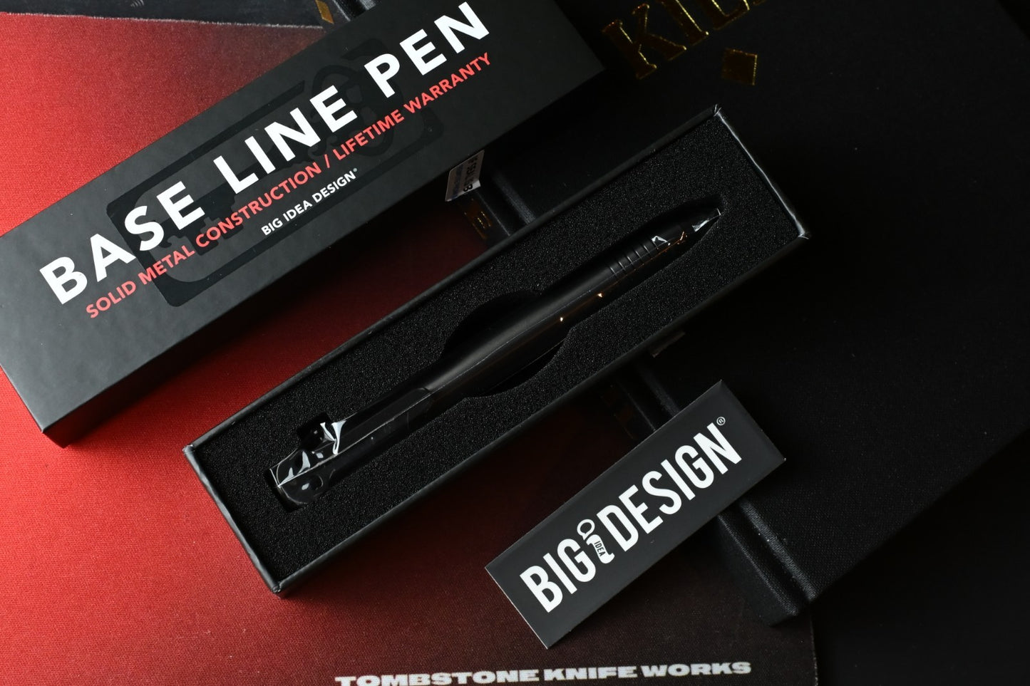 NEW CHAVES x Big Idea Blacked Out DLC Ti Bolt Pen w/ CHAVES Skull Clip