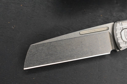 NEW American Blade Works EXC Slipjoint - Frag Ti Hdle / MagnaCut w/ MEFP Patch