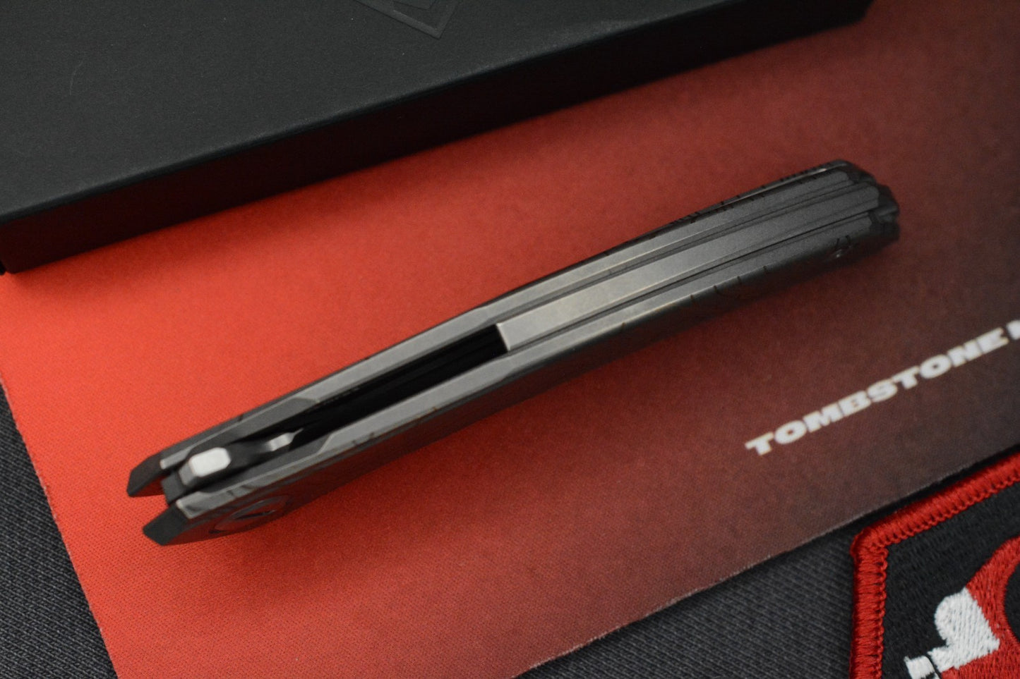NEW Shirogorov x Triple Aught - Q M390 Stonewash Ti Lasered Topo 1 Of 5 Made