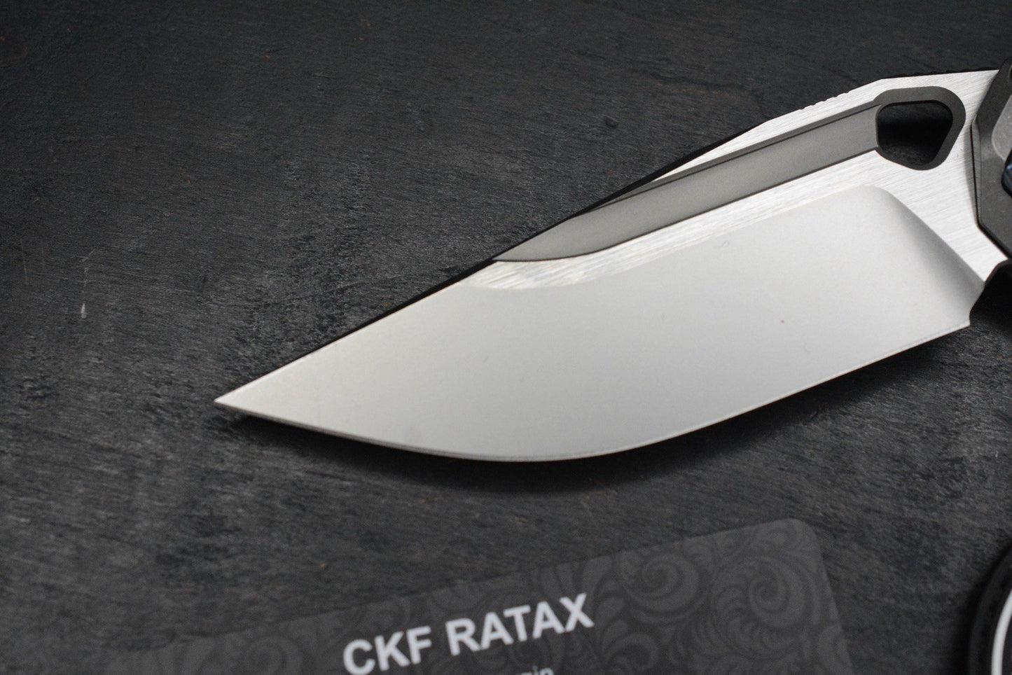 NEW Custom Knife Factory x Marfione Ratax Integral Ti/ M398 / Timascus Pivot